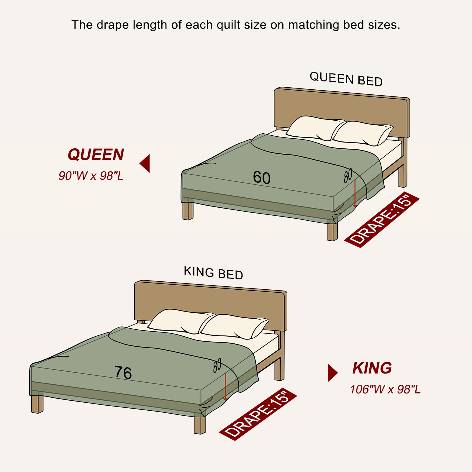 DDUOXIN Floral Beige Queen Size Quilts - 100% Cotton Queen Size Bedspread Quilt Set, Flower Quilted Bedspreads for Queen Bed, Lightweight Reversible Bedding Set for All-season, Purple/Beige Brown - Image 9