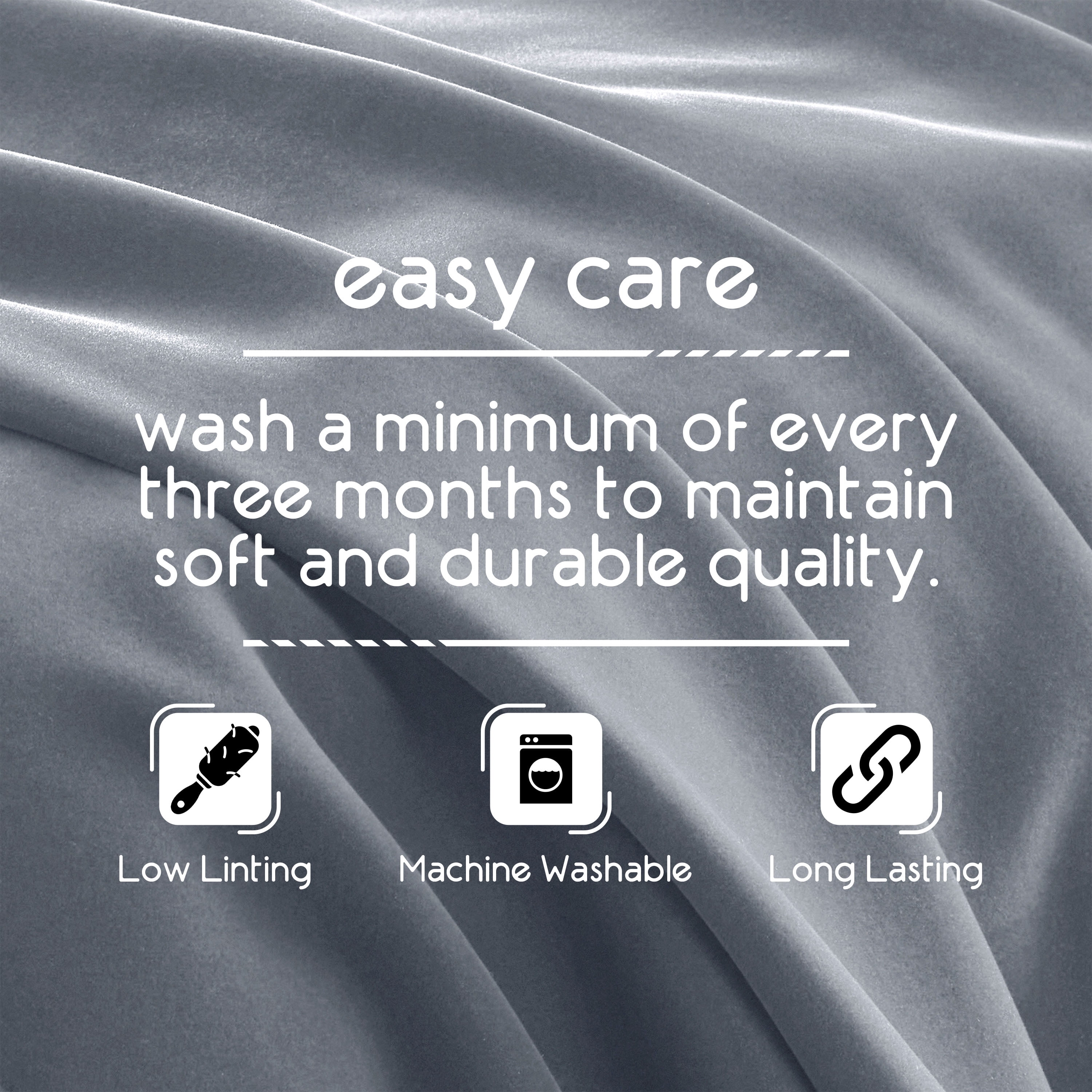 Soft All-Season Fleece Throw Blanket – Cozy Layering Bed Blanket – Full/Queen Size – Grey - Image 4