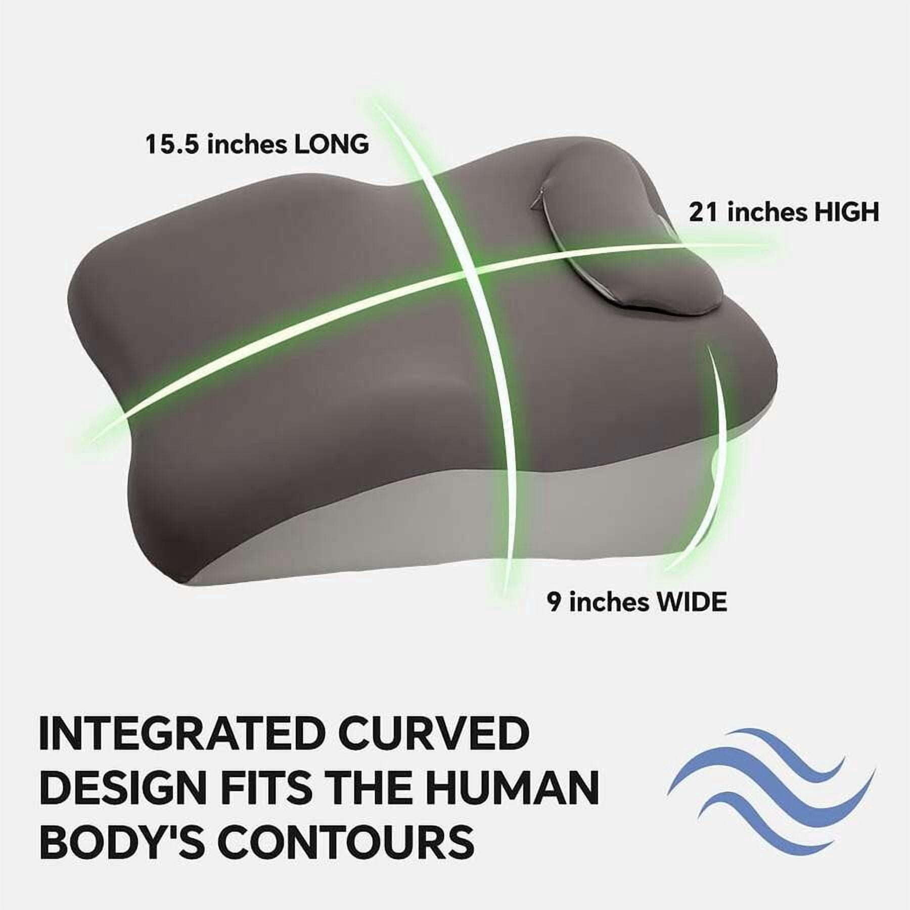Ergonomic Headrest Pillow, Multi-Functional Pillow, Bed Backrest Pillow, Stomach Sleeping Pillow, Leg Support Pillow, Lumbar Support Pillow, Back Sleeping Pillow, With Machine-Washable And Removable - Image 6