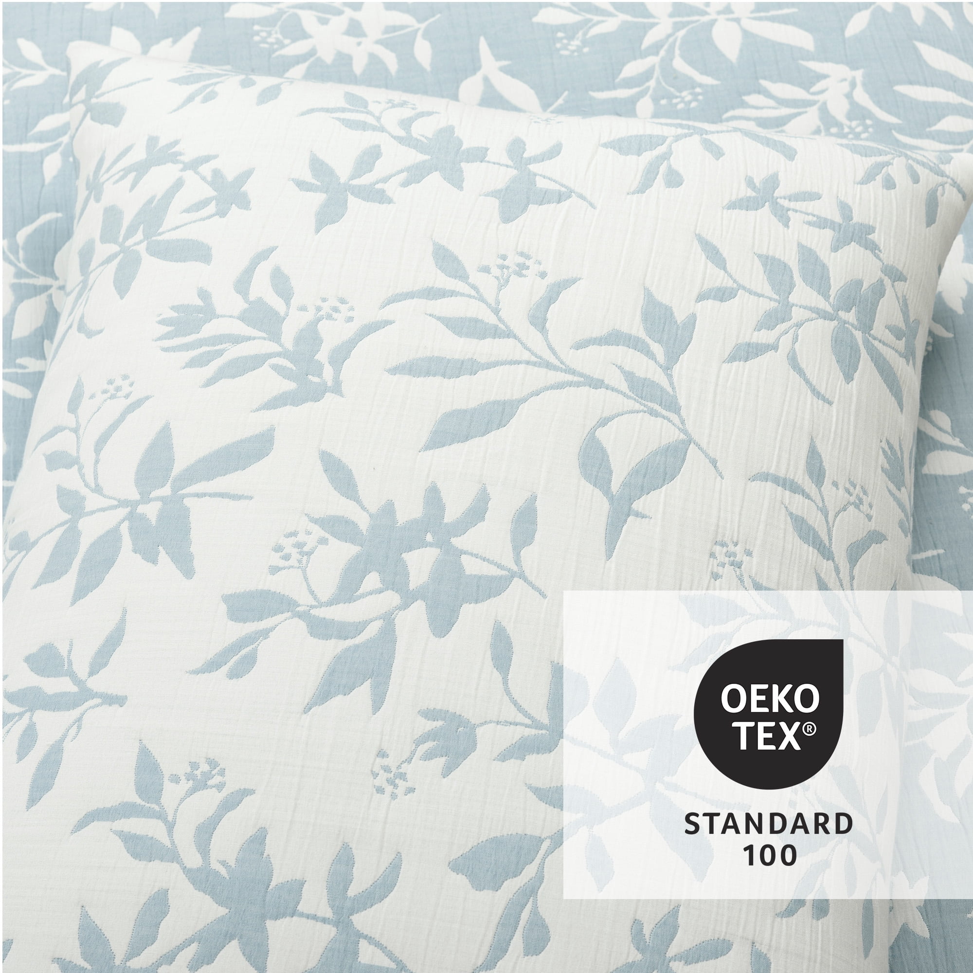 Lush Decor Floral Jacquard Reversible Soft Matelasse Quilt Set, 3 Piece Set, King/ California King, Blue - Floral Bedding Set - Spring Decor - King Bedding - Cottage & Modern Farmhouse Decor - Image 6