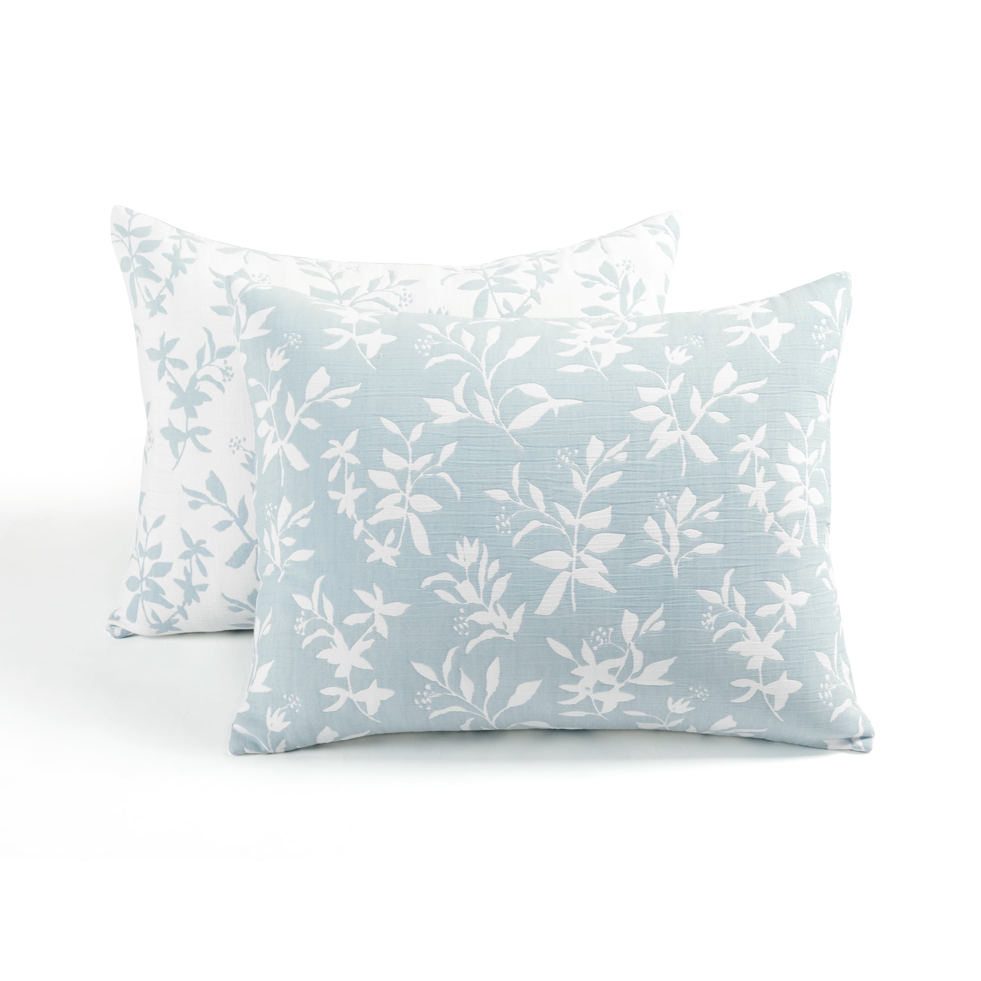Lush Decor Floral Jacquard Reversible Soft Matelasse Quilt Set, 3 Piece Set, King/ California King, Blue - Floral Bedding Set - Spring Decor - King Bedding - Cottage & Modern Farmhouse Decor - Image 3