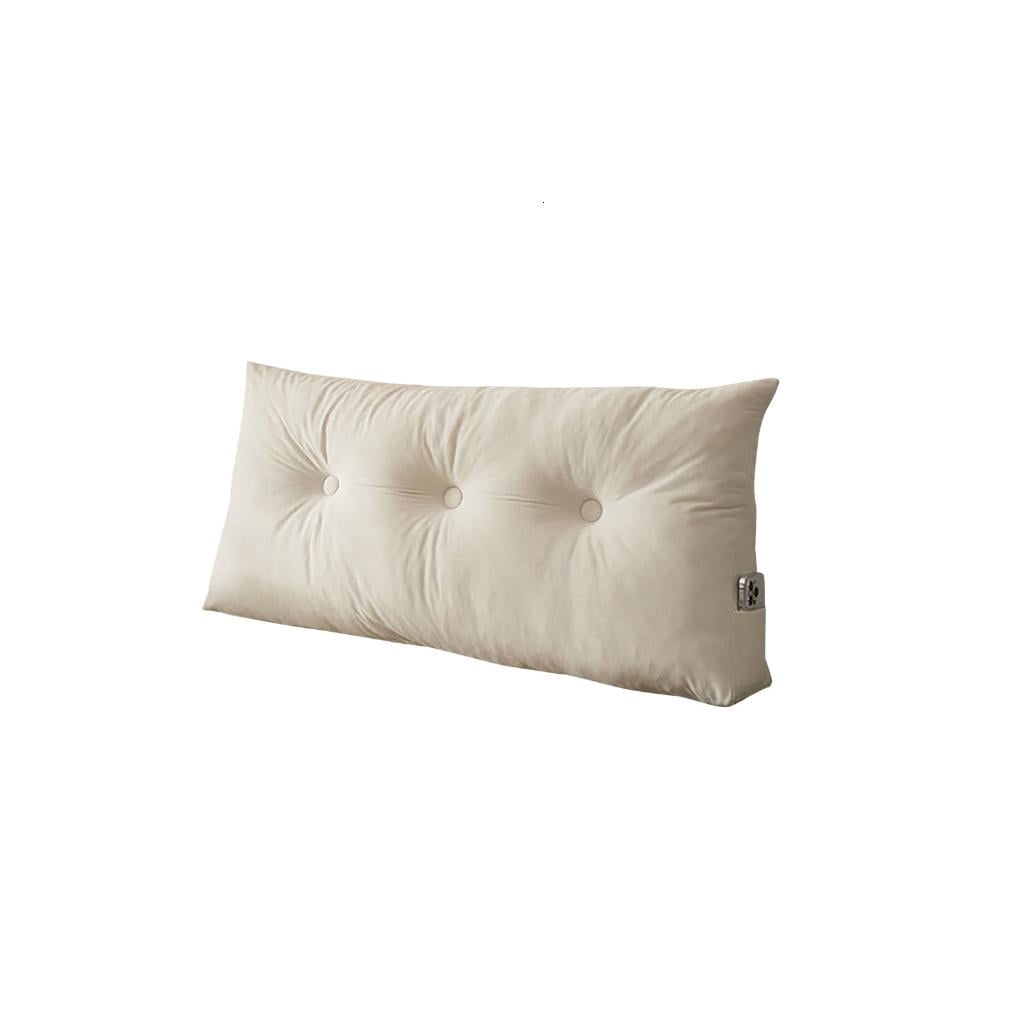 Yihuala Smooth Reading Pillow Large Backrest Pillow Double Use for Bed Lounging and Sofa Leg Height