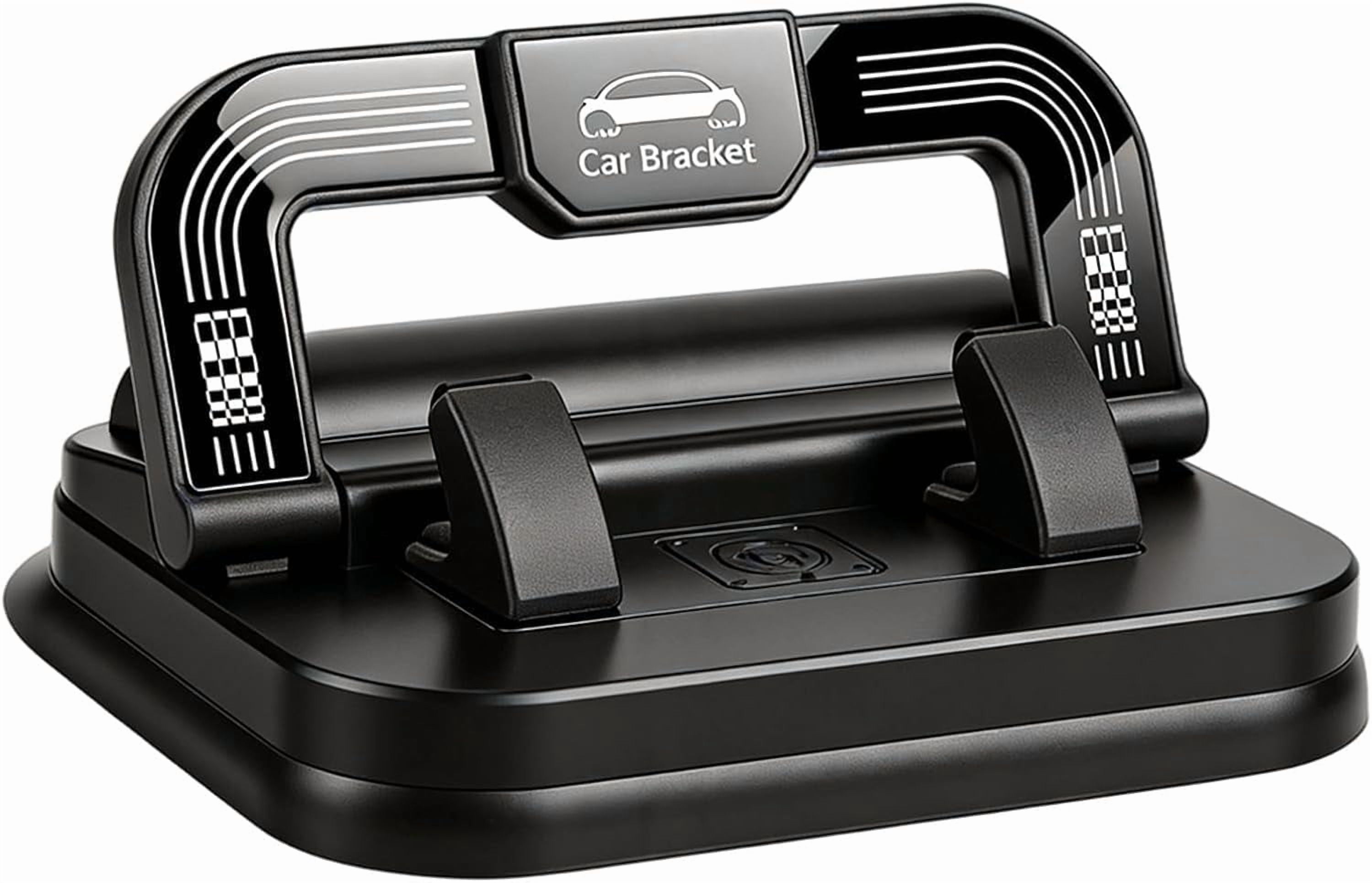 Car Phone Holder 360 Degree Rotation | Dashboard Mount with Horizontal & Vertical Screen Adjustment, Suction Cup Fixed for Non-Slip Navigation