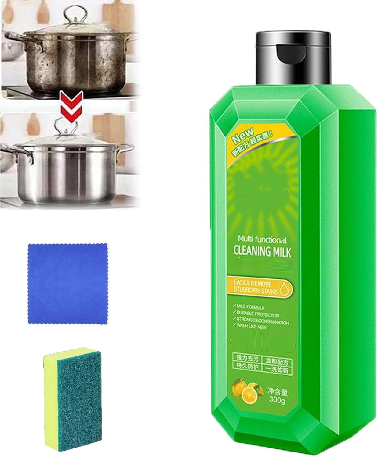 Cleaning Milk House Cleaner | Multi Functional Effective Heavy Oil Cleaner Stain Remover for All Surfaces