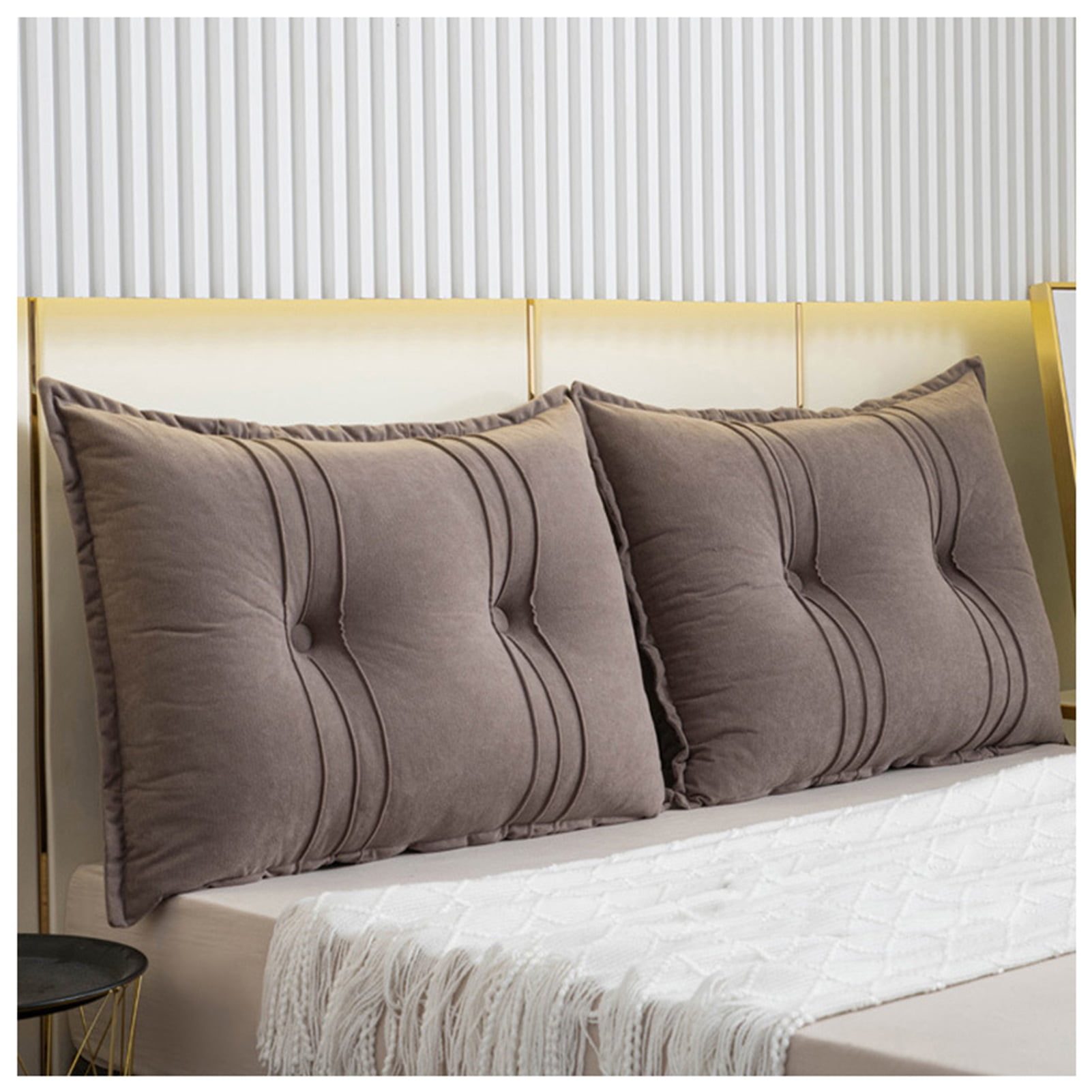 Comfortable and soft back cushion for headboard, lumbar support cushion for bed, backrest cushion with removable, washable cover