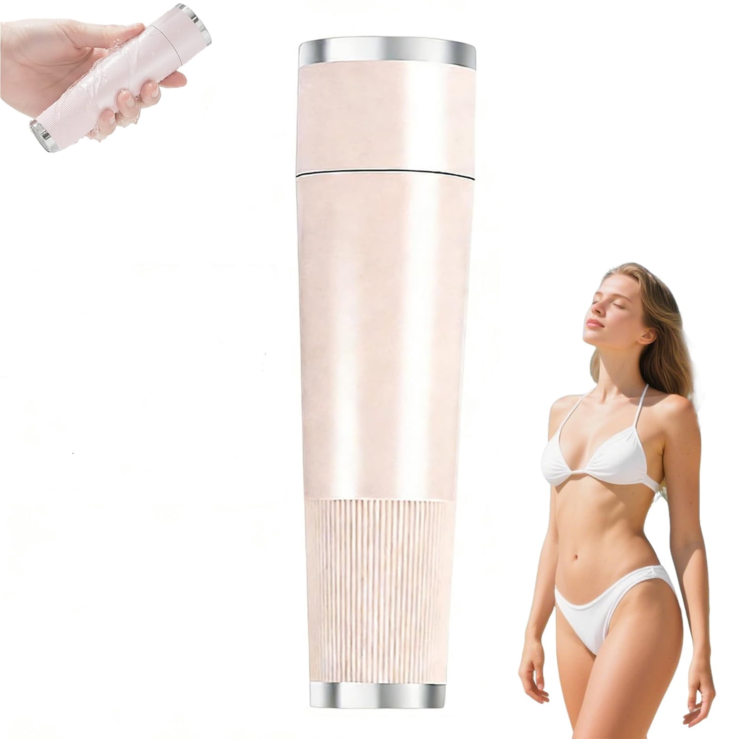 Electric Intimate Hair Trimmer, Bikini Trimmer for Women, Pink Intimate Shaver, Waterproof Wet/Dry Body Groomer for Legs, Underarms & Face