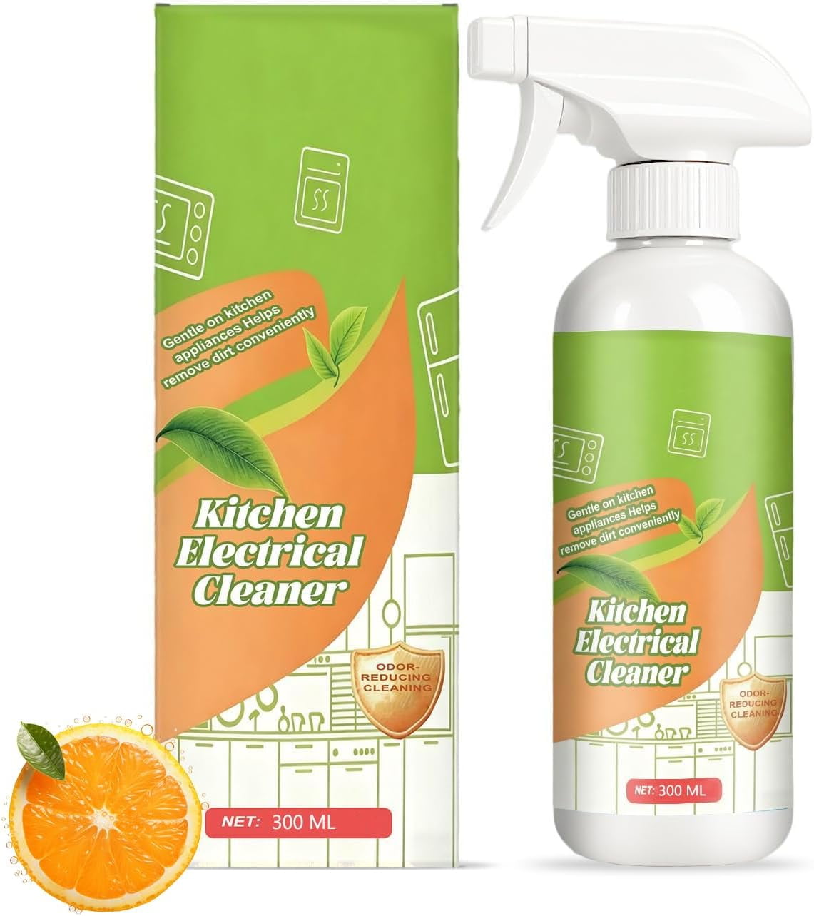 Electrolyzed Ion Kitchen Cleaner Spray | Multi Purpose Cleaning Spray, Natural Formula Kitchen Cleaner for Hold, Oven, Stove & Range Hood