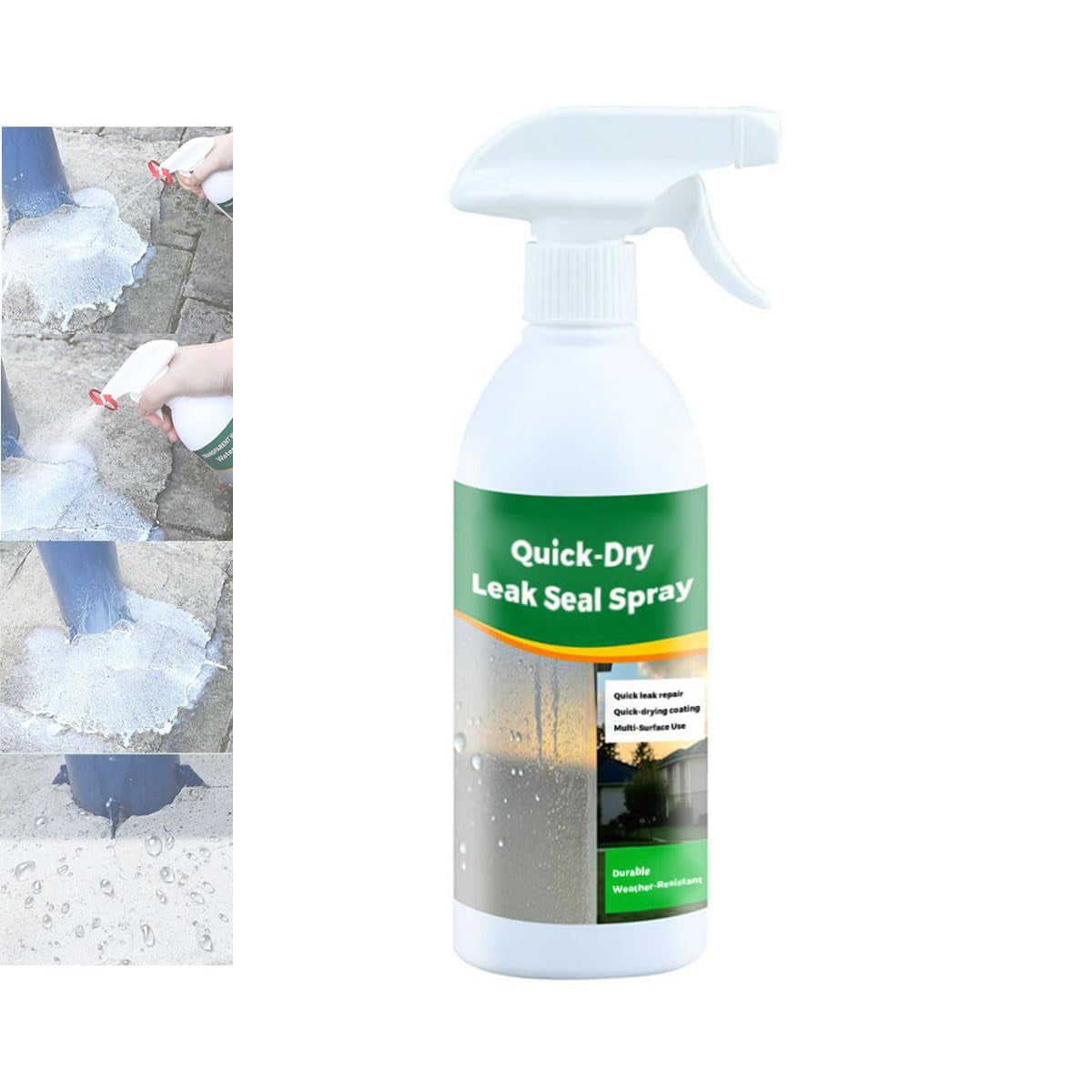Fast-Drying Transparent Leak Spray | Waterproof Sealant Spray for Ceramic, Wood, Metal, Concrete, Window, Wall, Roof & Tile