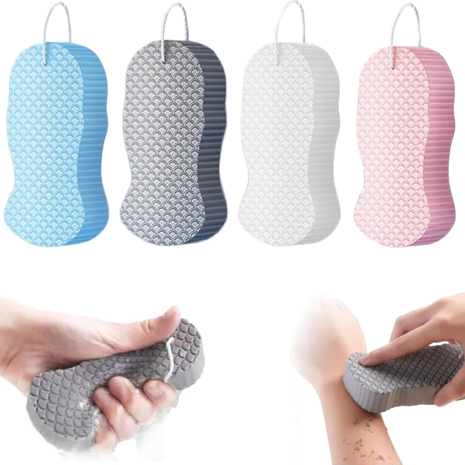 Magic Exfoliating Bath Sponge | 2026 New 3D Super Soft Body Scrubber, Gentle Reusable Bath Sponge for Adults, Children & Pregnant Women