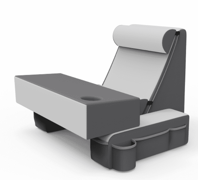 Reading Pillow for Sitting in Bed Adult, Back Support Chair with Arms Rest and Cup Holders, Backrest Cushion Floor Chair for Reclining, Gaming, Resting, Watching TV, Gray