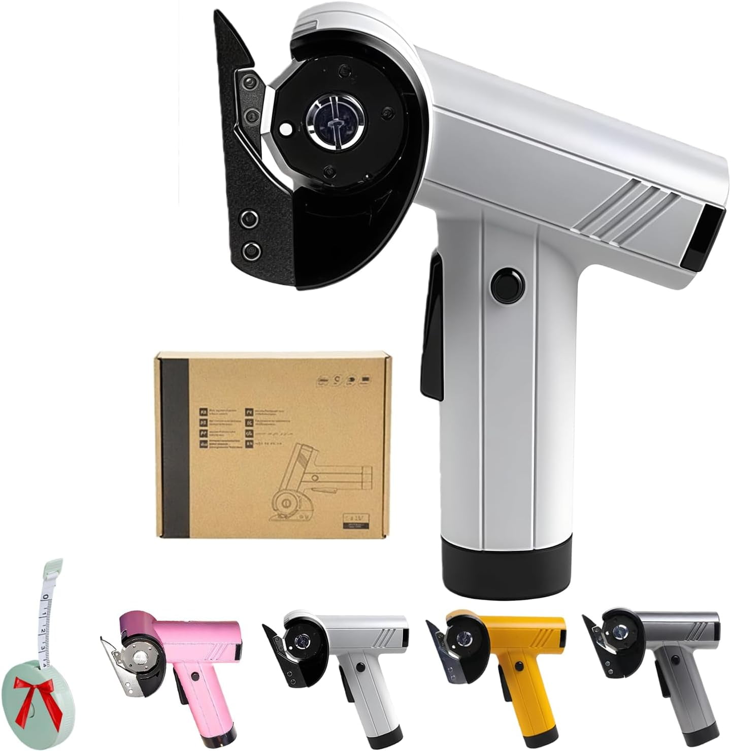 Rechargeable High-Speed Cardboard Cutter | Cordless Electric Scissors with LED Light & Four Speed Control for Fabric, Leather, Carpet DIY Projects