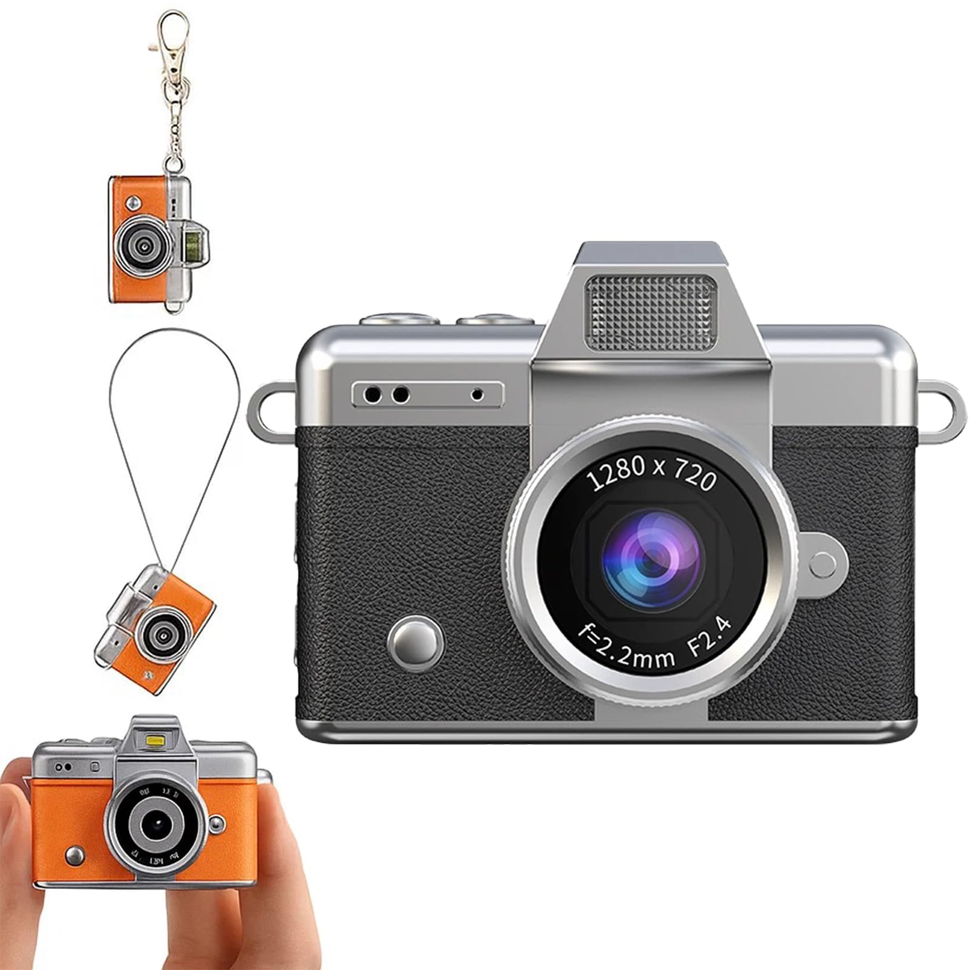 2026 New Mini Digital Camera with 1.47 in LCD Screen 1080P | Mini Keychain Retro Camera, Flip Screen & Built-in Flash, Ideal for Travel, Study, and Concerts